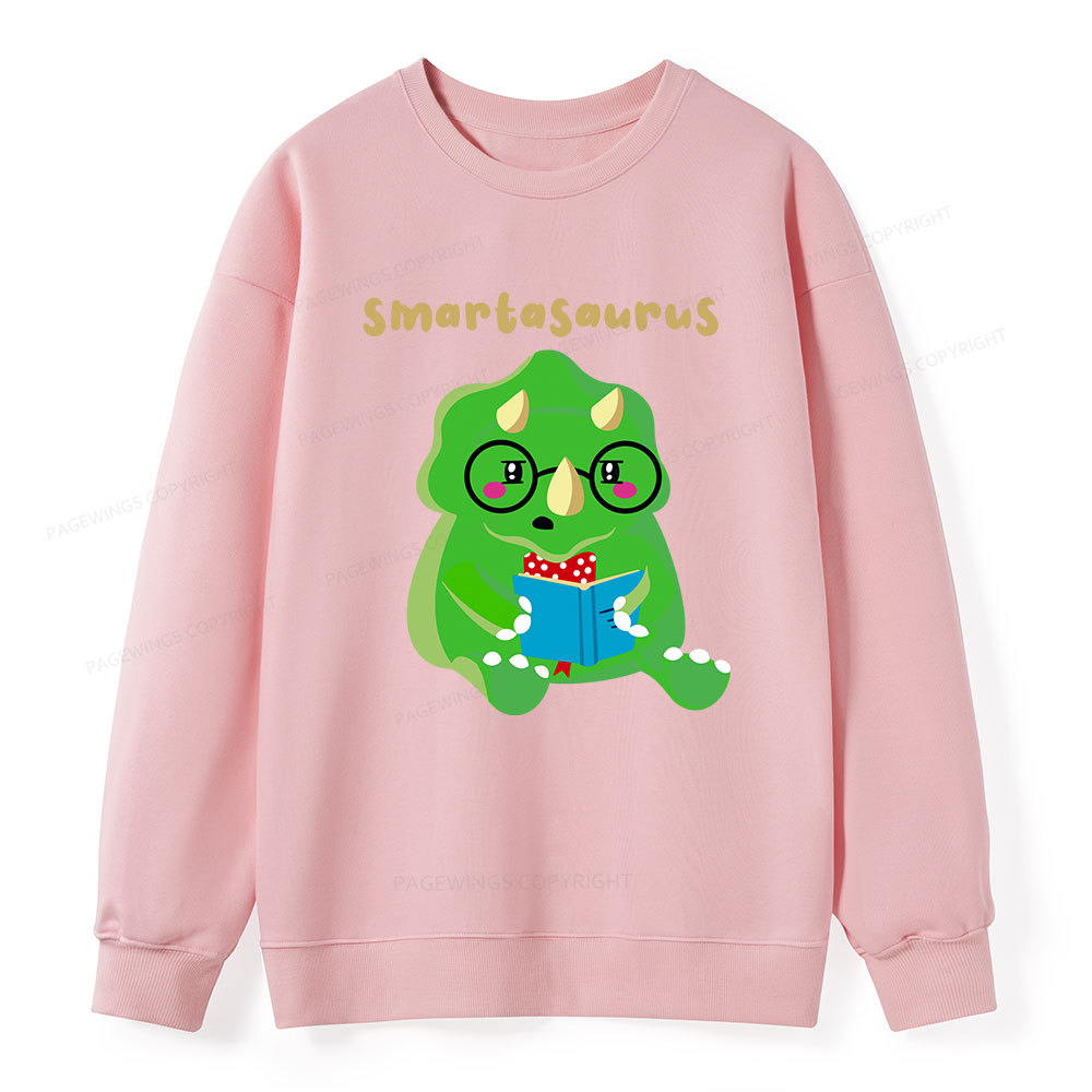 Pagewing Smart Dinosaur Is Reading Seriously Unisex Classic Sweatshirt