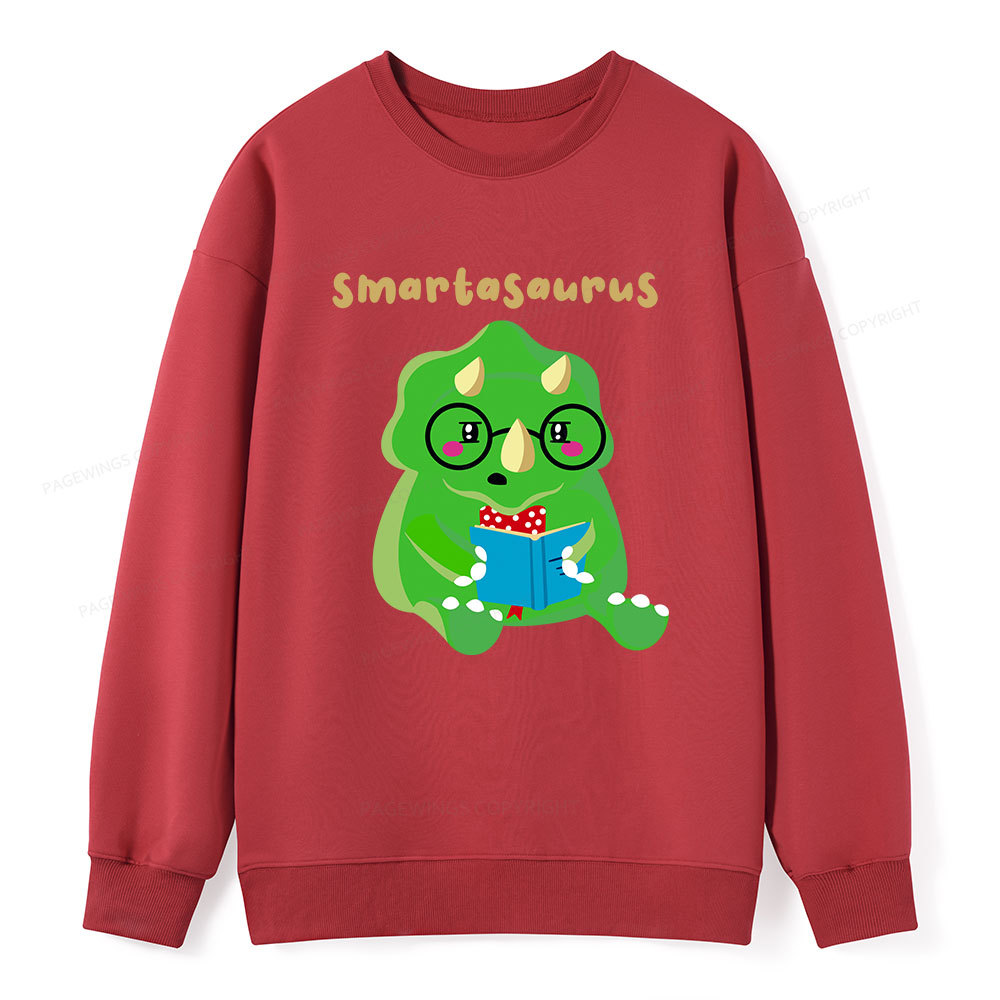 Pagewing Smart Dinosaur Is Reading Seriously Unisex Classic Sweatshirt
