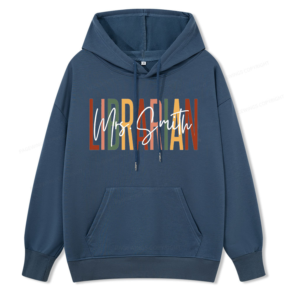 Pagewing Personalized Librarian Unisex Classic Hoodie