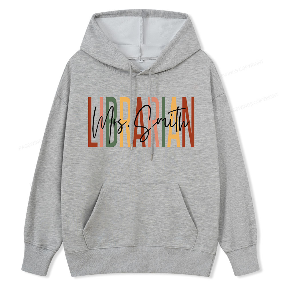 Pagewing Personalized Librarian Unisex Classic Hoodie