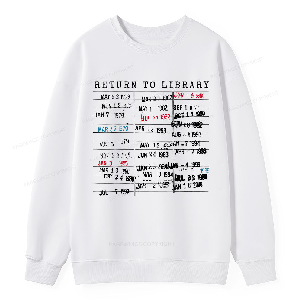 Pagewing Return To Library Unisex Classic Sweatshirt