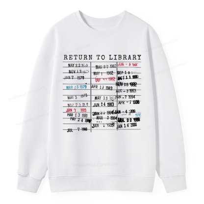 Pagewing Return To Library Unisex Classic Sweatshirt