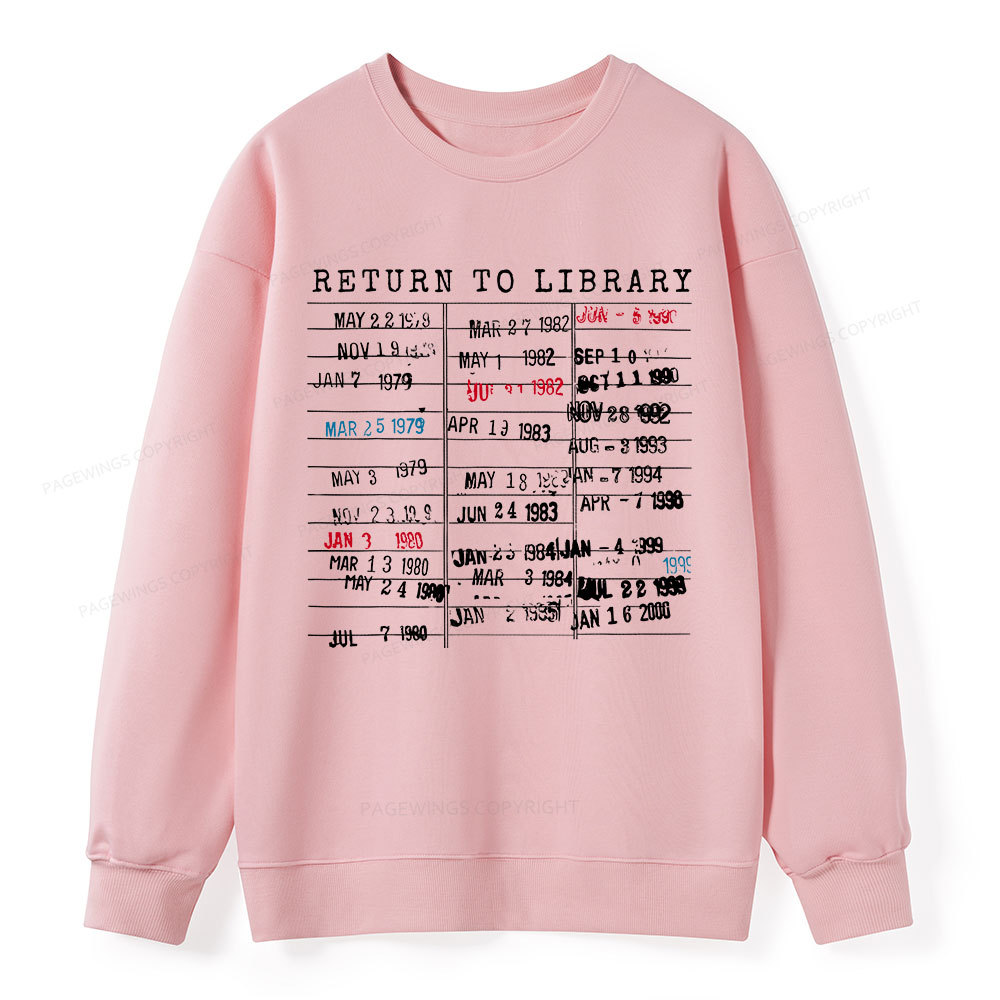 Pagewing Return To Library Unisex Classic Sweatshirt