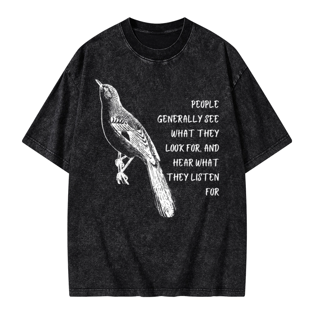 Pagewings To Kill a Mockingbird Unisex Washed T-shirt