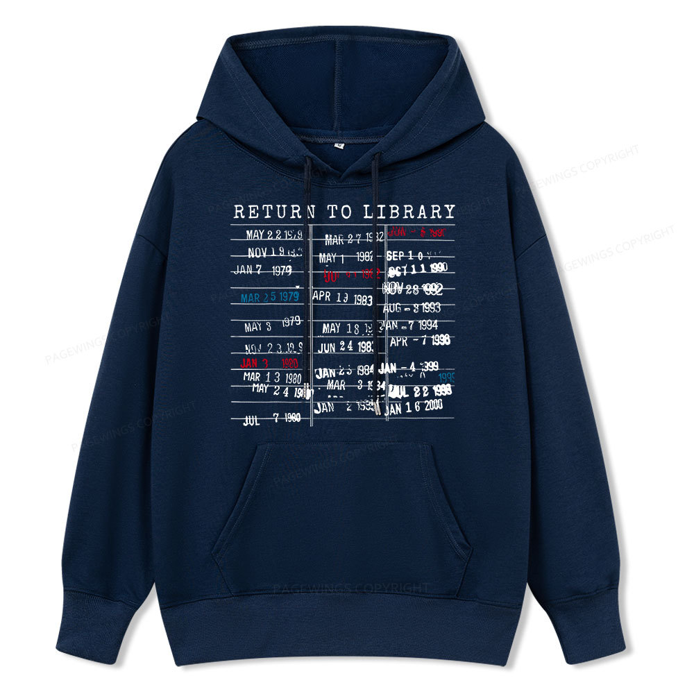 Pagewing Return To Library Unisex Classic Hoodie