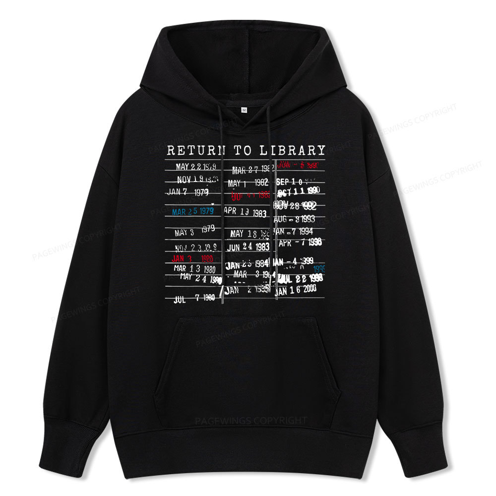 Pagewing Return To Library Unisex Classic Hoodie