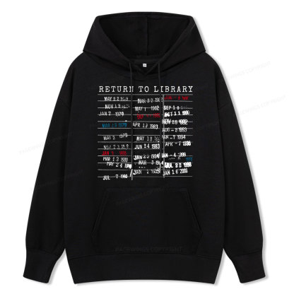 Pagewing Return To Library Unisex Classic Hoodie