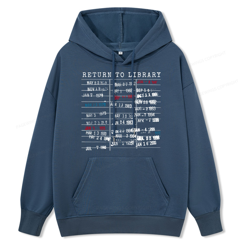 Pagewing Return To Library Unisex Classic Hoodie