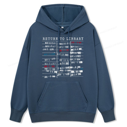 Pagewing Return To Library Unisex Classic Hoodie