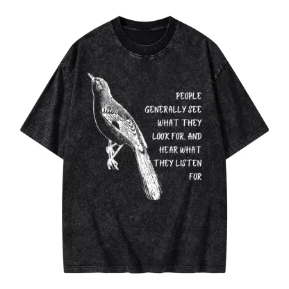 Pagewings To Kill a Mockingbird Unisex Washed T-shirt