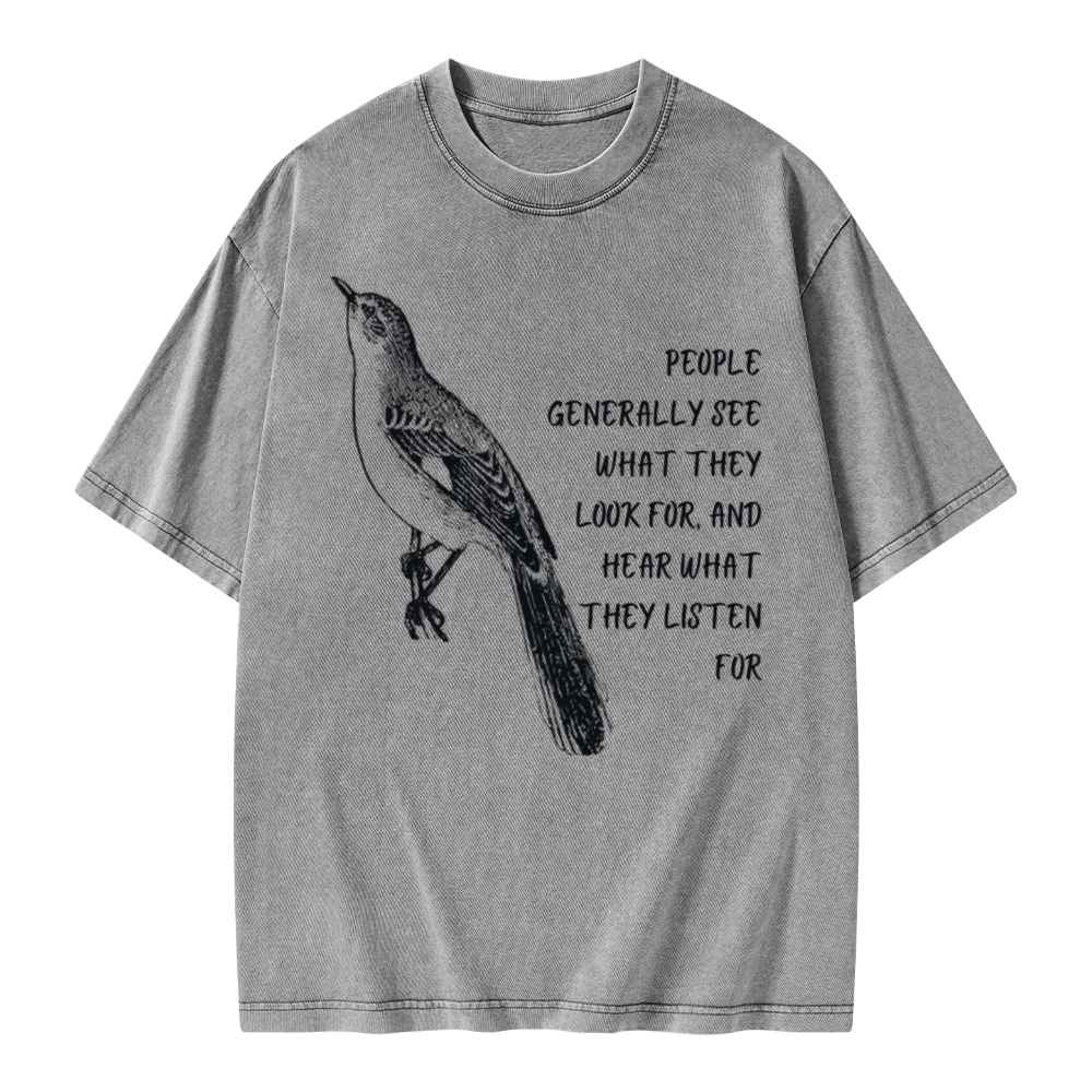 Pagewings To Kill a Mockingbird Unisex Washed T-shirt