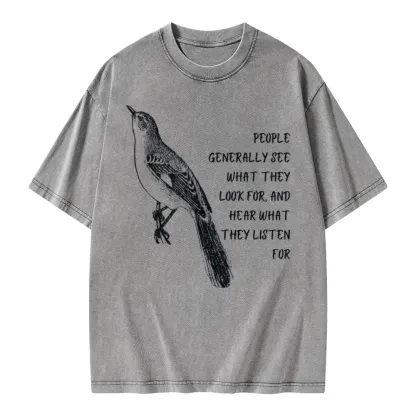 Pagewings To Kill a Mockingbird Unisex Washed T-shirt