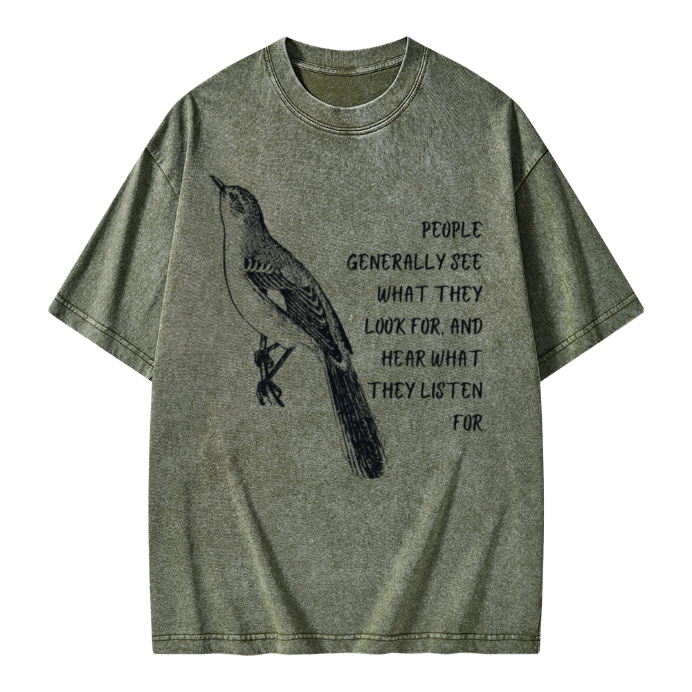 Pagewings To Kill a Mockingbird Unisex Washed T-shirt