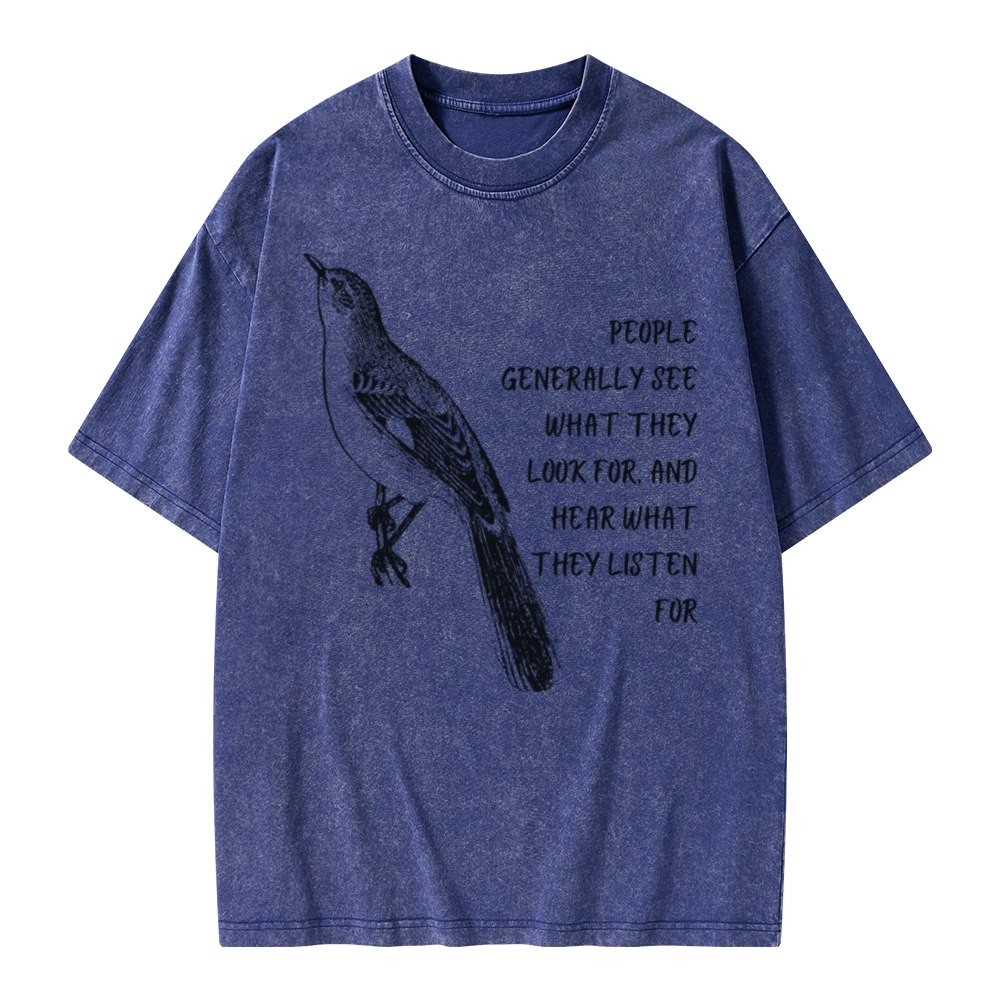 Pagewings To Kill a Mockingbird Unisex Washed T-shirt