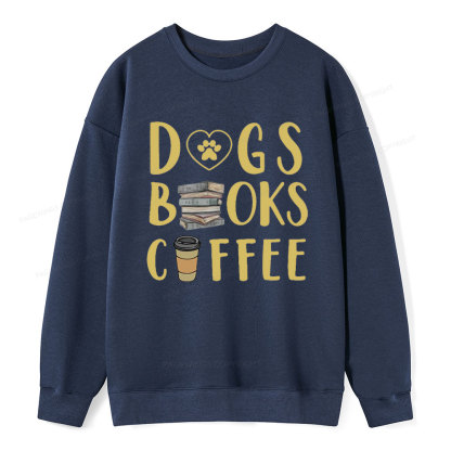Pagewing Dogs, Books, Coffee Unisex Classic Sweatshirt