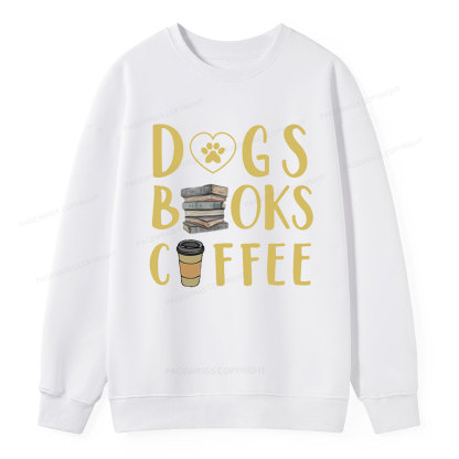 Pagewing Dogs, Books, Coffee Unisex Classic Sweatshirt