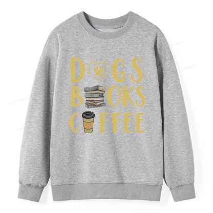 Pagewing Dogs, Books, Coffee Unisex Classic Sweatshirt