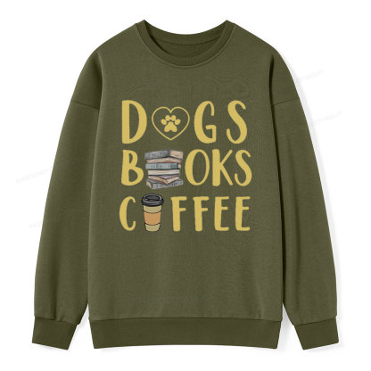 Pagewing Dogs, Books, Coffee Unisex Classic Sweatshirt