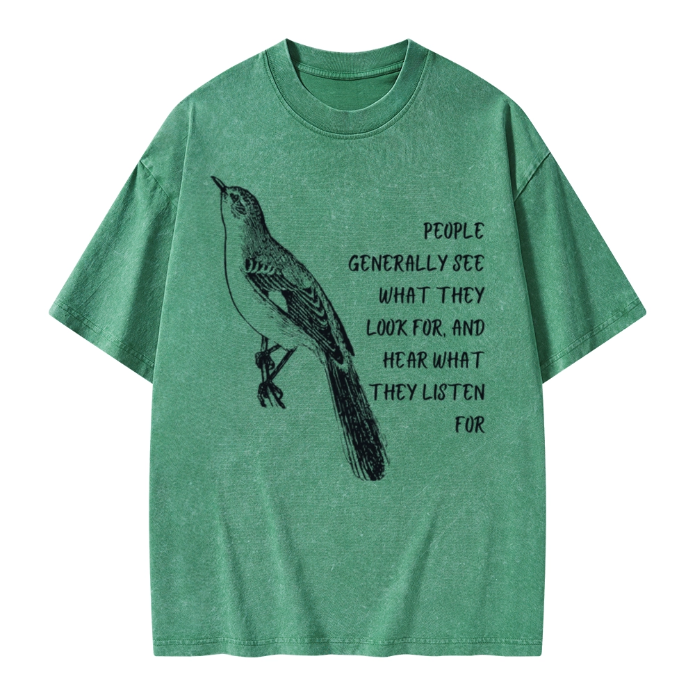 Pagewings To Kill a Mockingbird Unisex Washed T-shirt