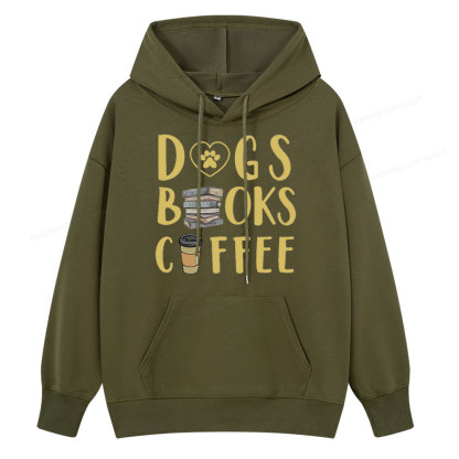 Pagewing Dogs, Books, Coffee Unisex Classic Hoodie