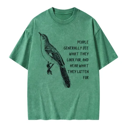 Pagewings To Kill a Mockingbird Unisex Washed T-shirt
