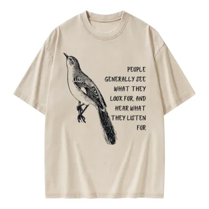 Pagewings To Kill a Mockingbird Unisex Washed T-shirt