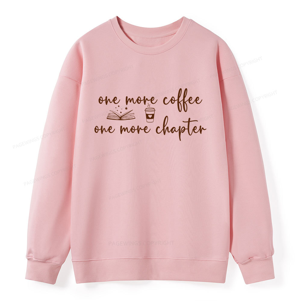 Pagewing Just One More Coffee and Books Unisex Classic Sweatshirt