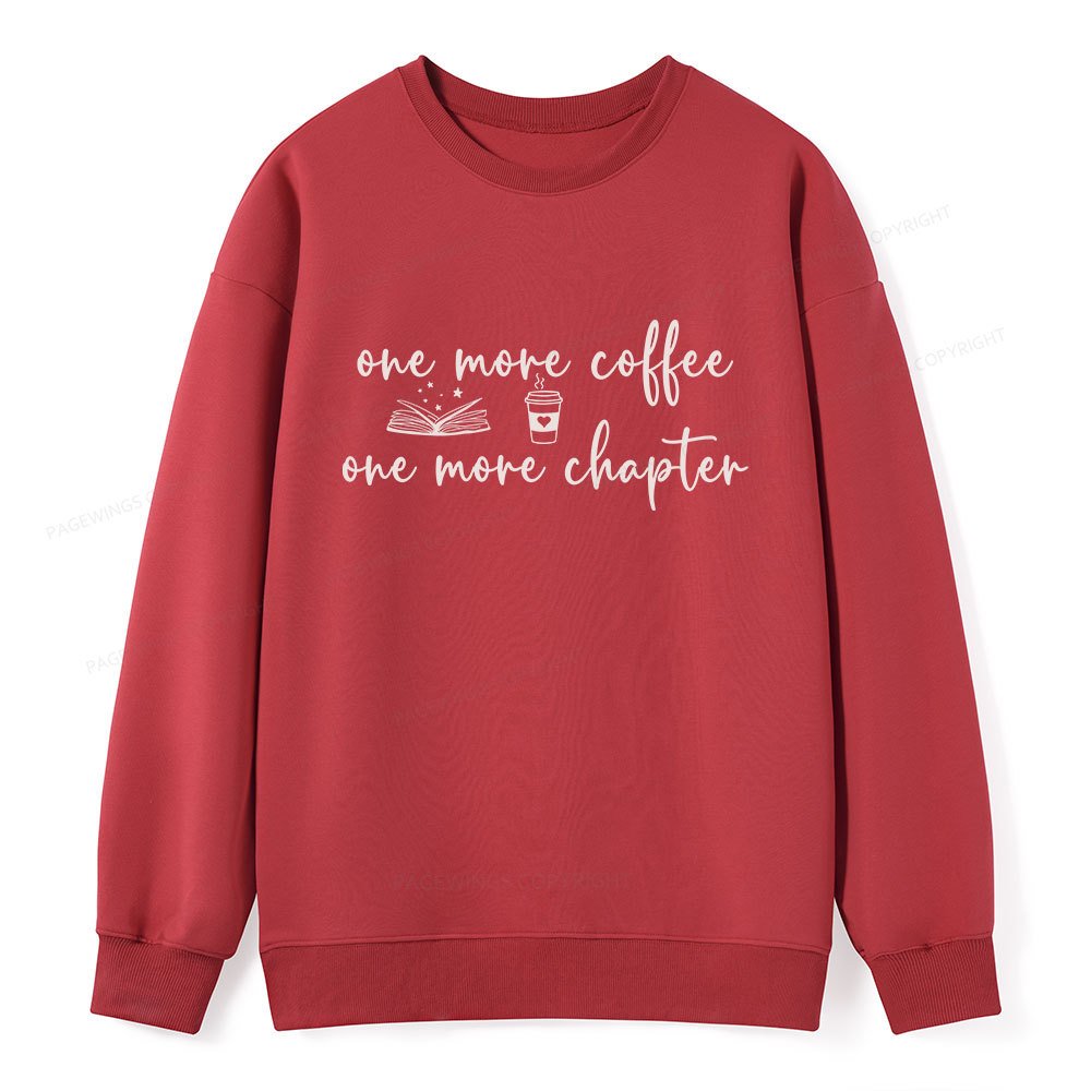 Pagewing Just One More Coffee and Books Unisex Classic Sweatshirt