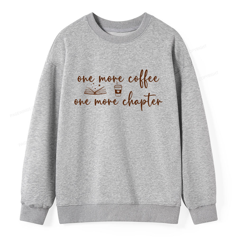 Pagewing Just One More Coffee and Books Unisex Classic Sweatshirt