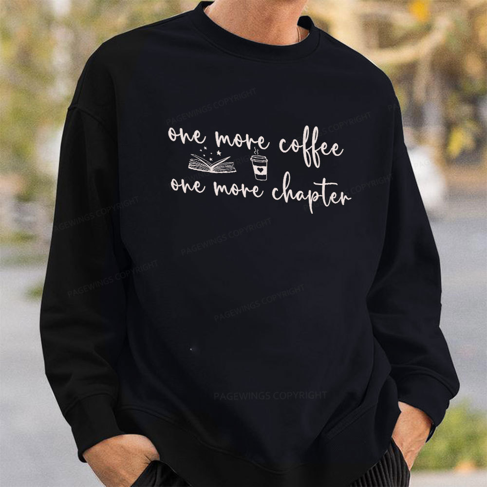 Pagewing Just One More Coffee and Books Unisex Classic Sweatshirt