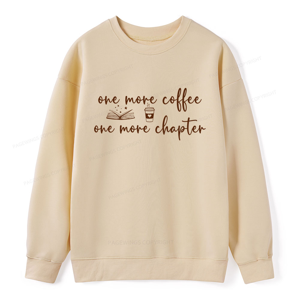 Pagewing Just One More Coffee and Books Unisex Classic Sweatshirt