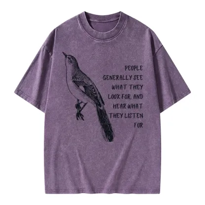 Pagewings To Kill a Mockingbird Unisex Washed T-shirt