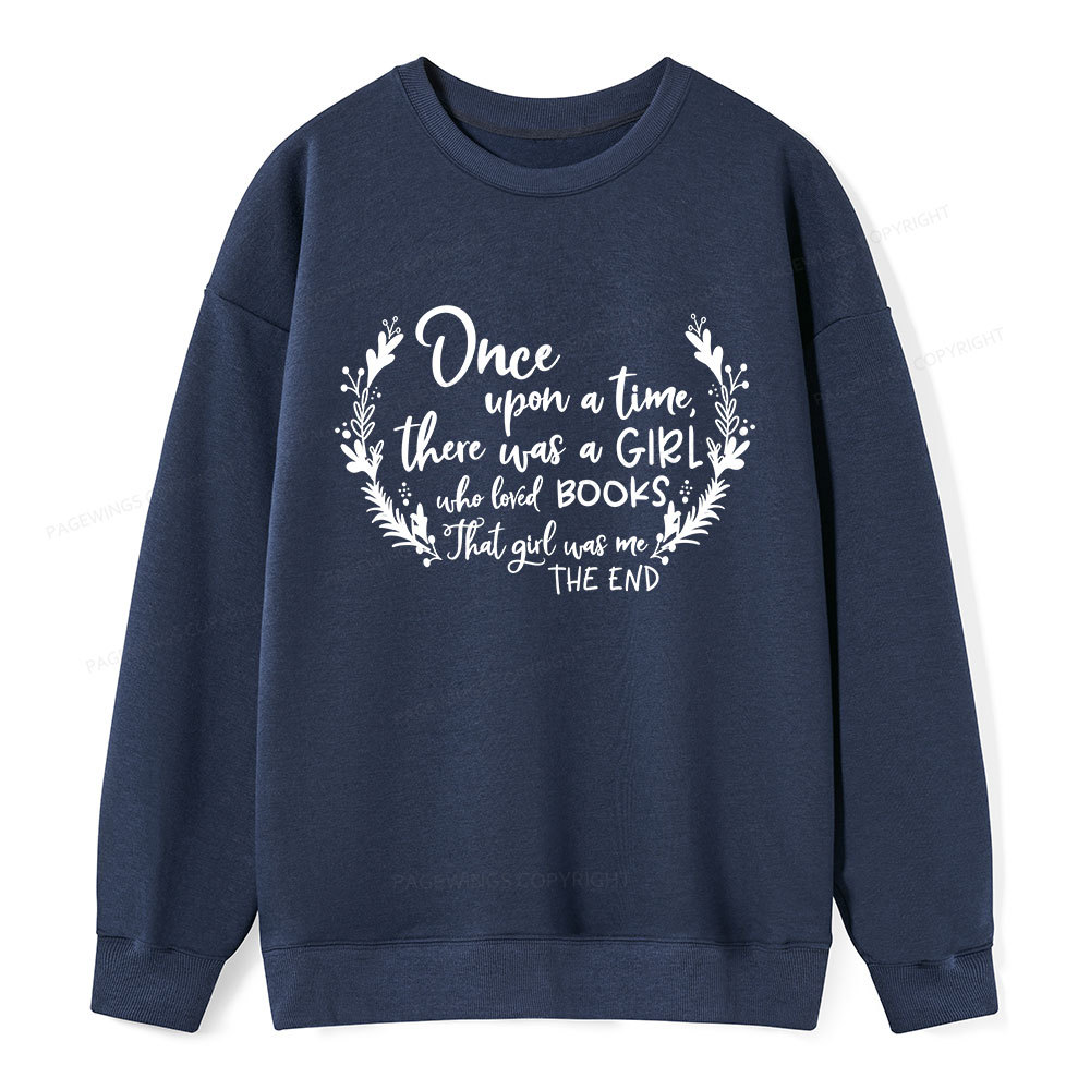 Pagewings There Was A Girl Who Loved Books Unisex Classic Sweatshirt