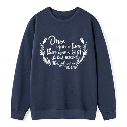 Pagewings There Was A Girl Who Loved Books Unisex Classic Sweatshirt