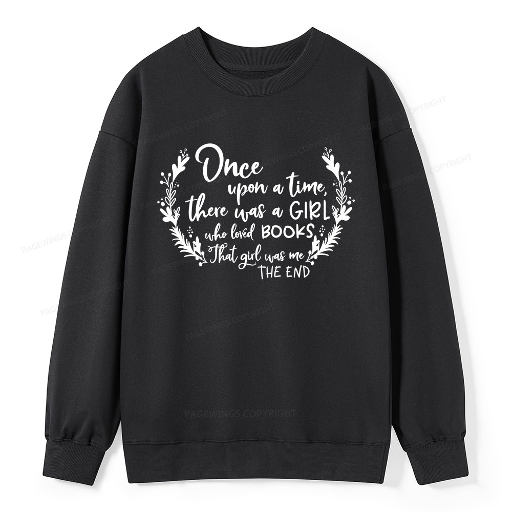 Pagewings There Was A Girl Who Loved Books Unisex Classic Sweatshirt
