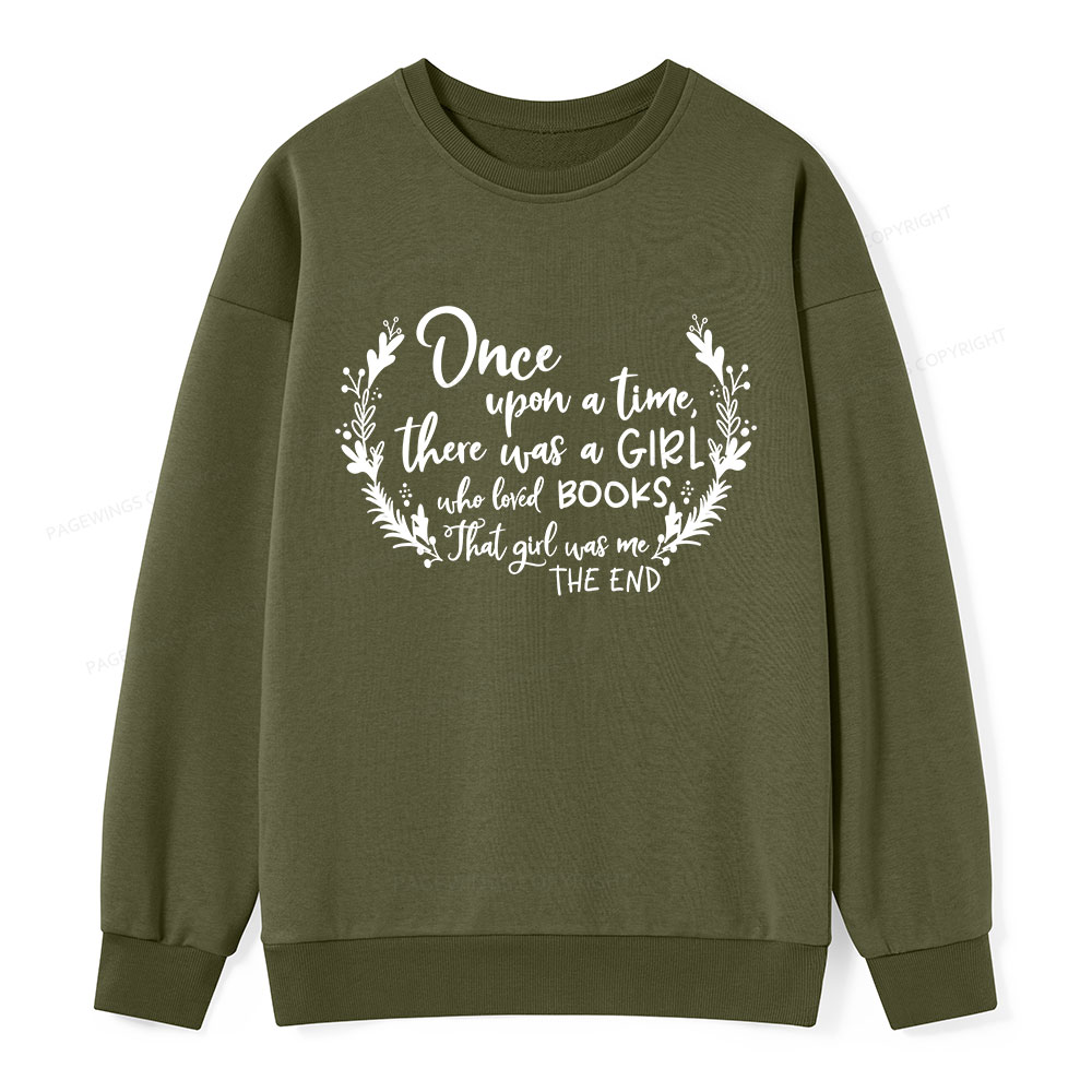 Pagewings There Was A Girl Who Loved Books Unisex Classic Sweatshirt