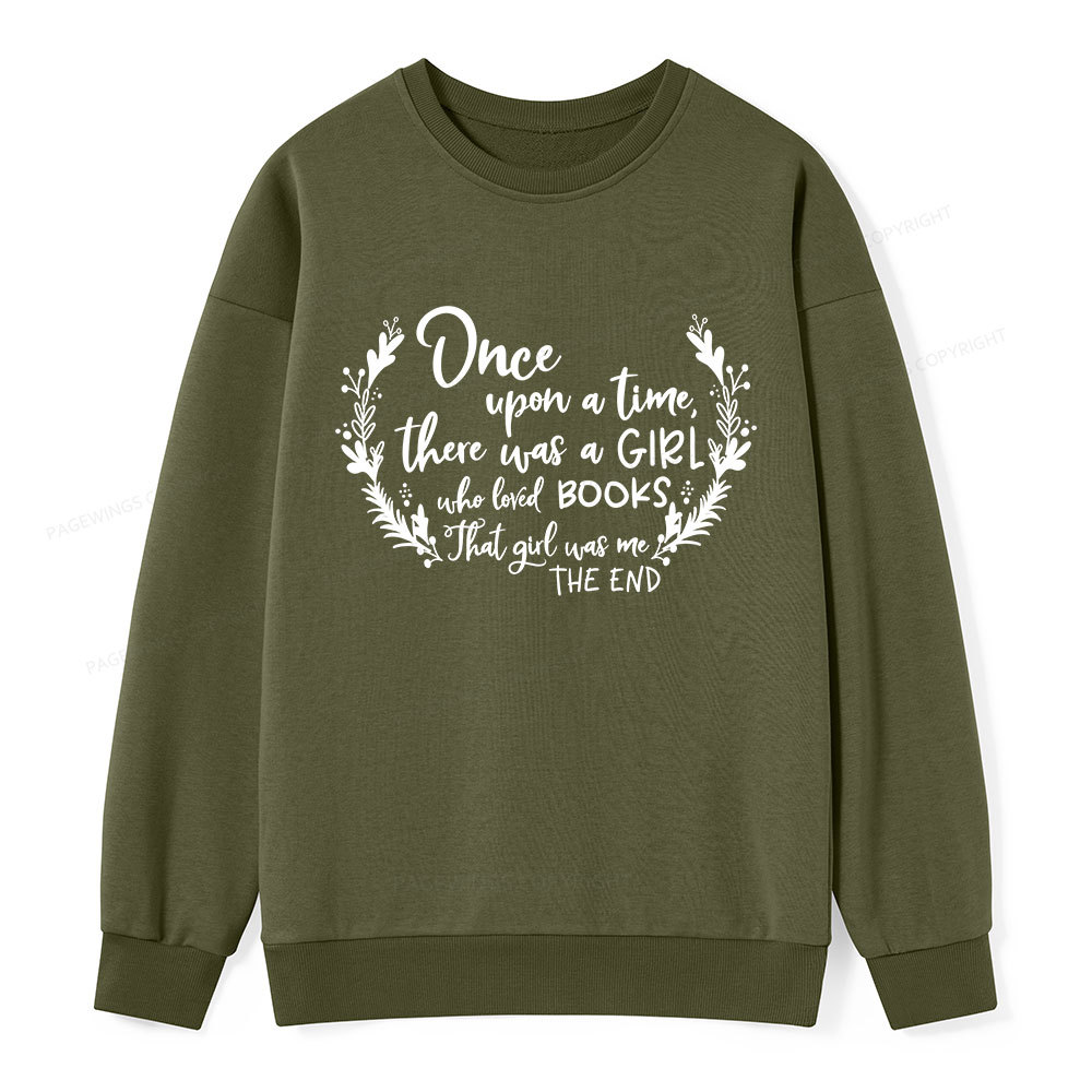 Pagewings There Was A Girl Who Loved Books Unisex Classic Sweatshirt