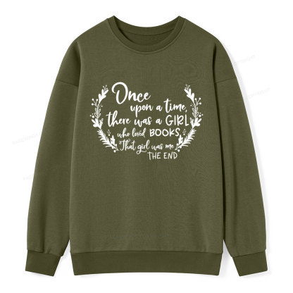 Pagewings There Was A Girl Who Loved Books Unisex Classic Sweatshirt