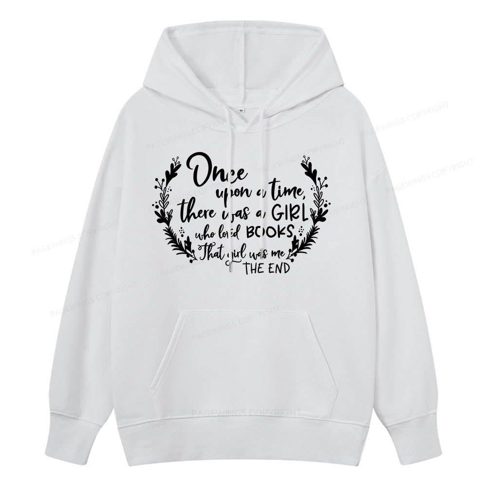 Pagewings There Was A Girl Who Loved Books Unisex Classic Hoodie