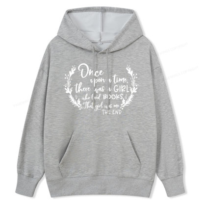 Pagewings There Was A Girl Who Loved Books Unisex Classic Hoodie