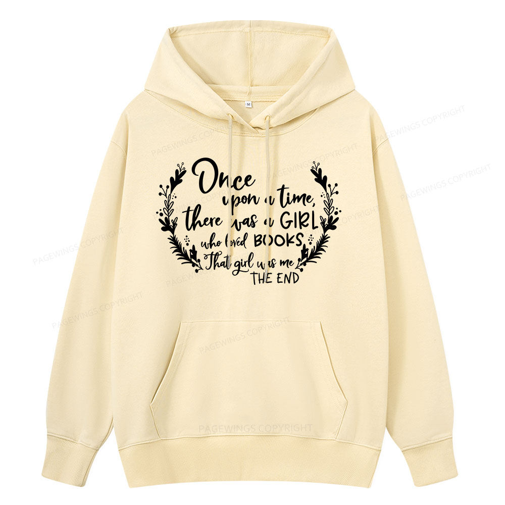 Pagewings There Was A Girl Who Loved Books Unisex Classic Hoodie