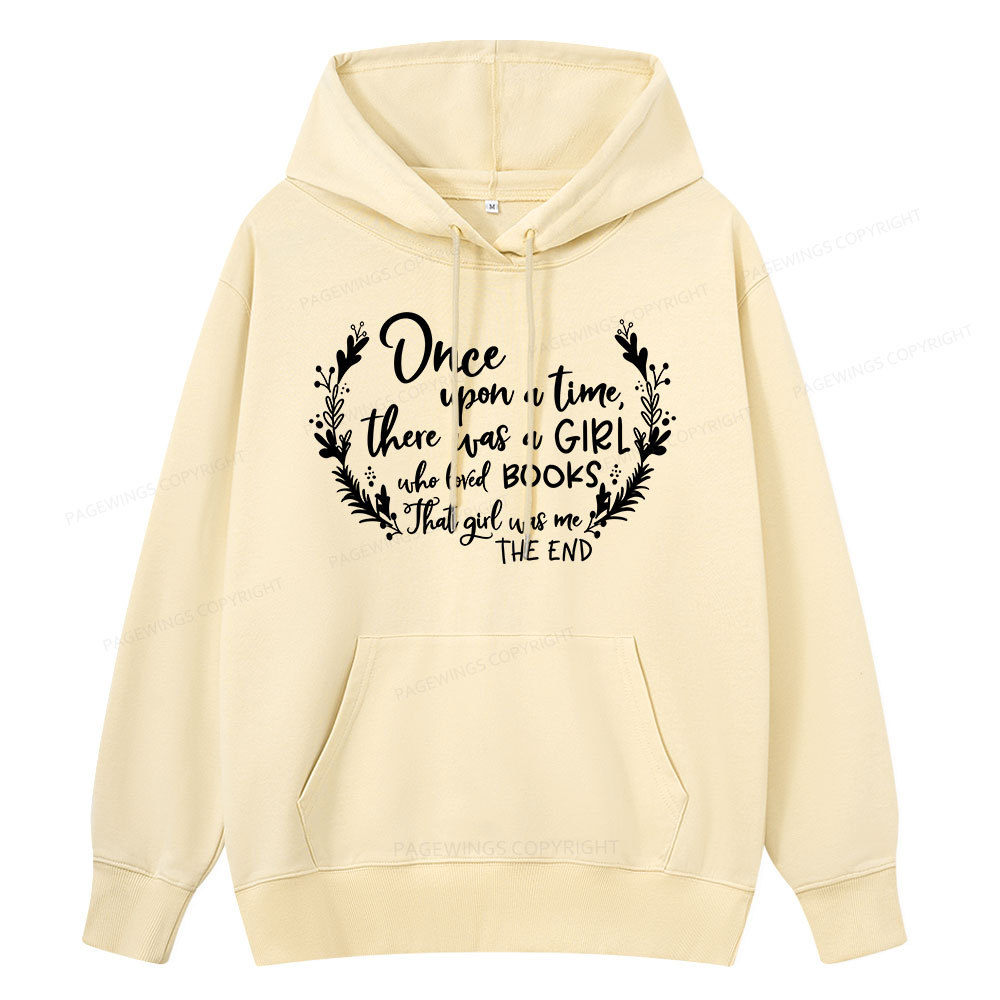 Pagewings There Was A Girl Who Loved Books Unisex Classic Hoodie