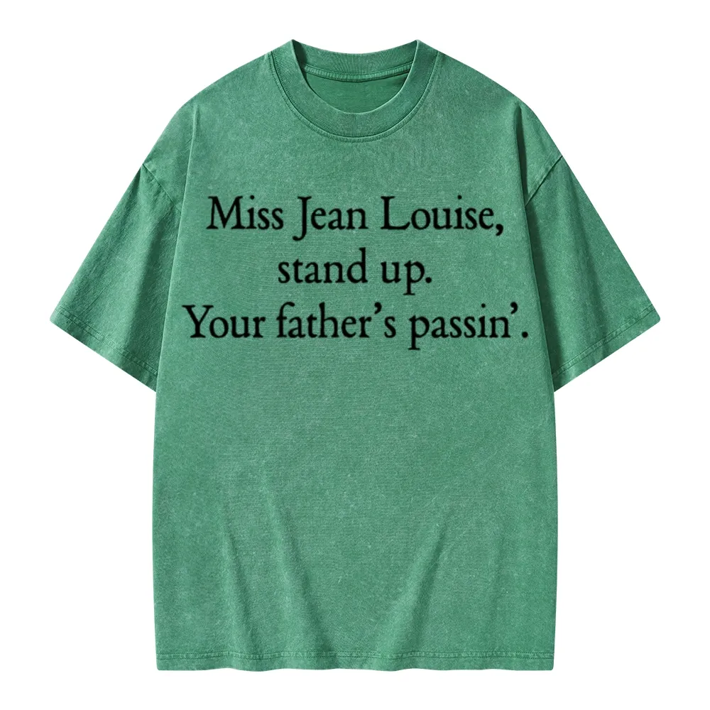 Pagewings Miss Jean Louise Stand Up Unisex Washed T-shirt