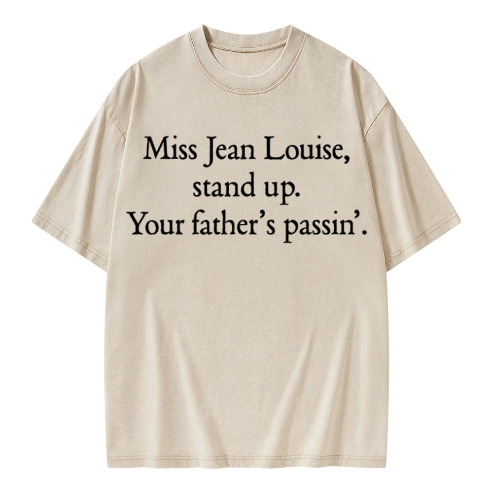 Pagewings Miss Jean Louise Stand Up Unisex Washed T-shirt