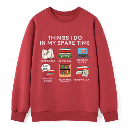 Pagewings Books Reading In My Spare Time  Unisex Classic Sweatshirt