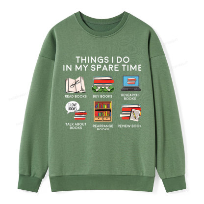 Pagewings Books Reading In My Spare Time  Unisex Classic Sweatshirt