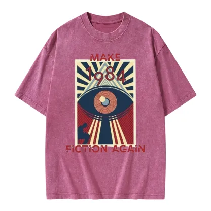 Pagewings Nineteen Eighty-Four Unisex Washed T-shirt