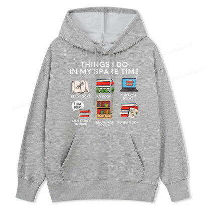 Pagewings Books Reading In My Spare Time Unisex Classic Hoodie