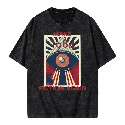 Pagewings Nineteen Eighty-Four Unisex Washed T-shirt