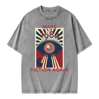 Pagewings Nineteen Eighty-Four Unisex Washed T-shirt